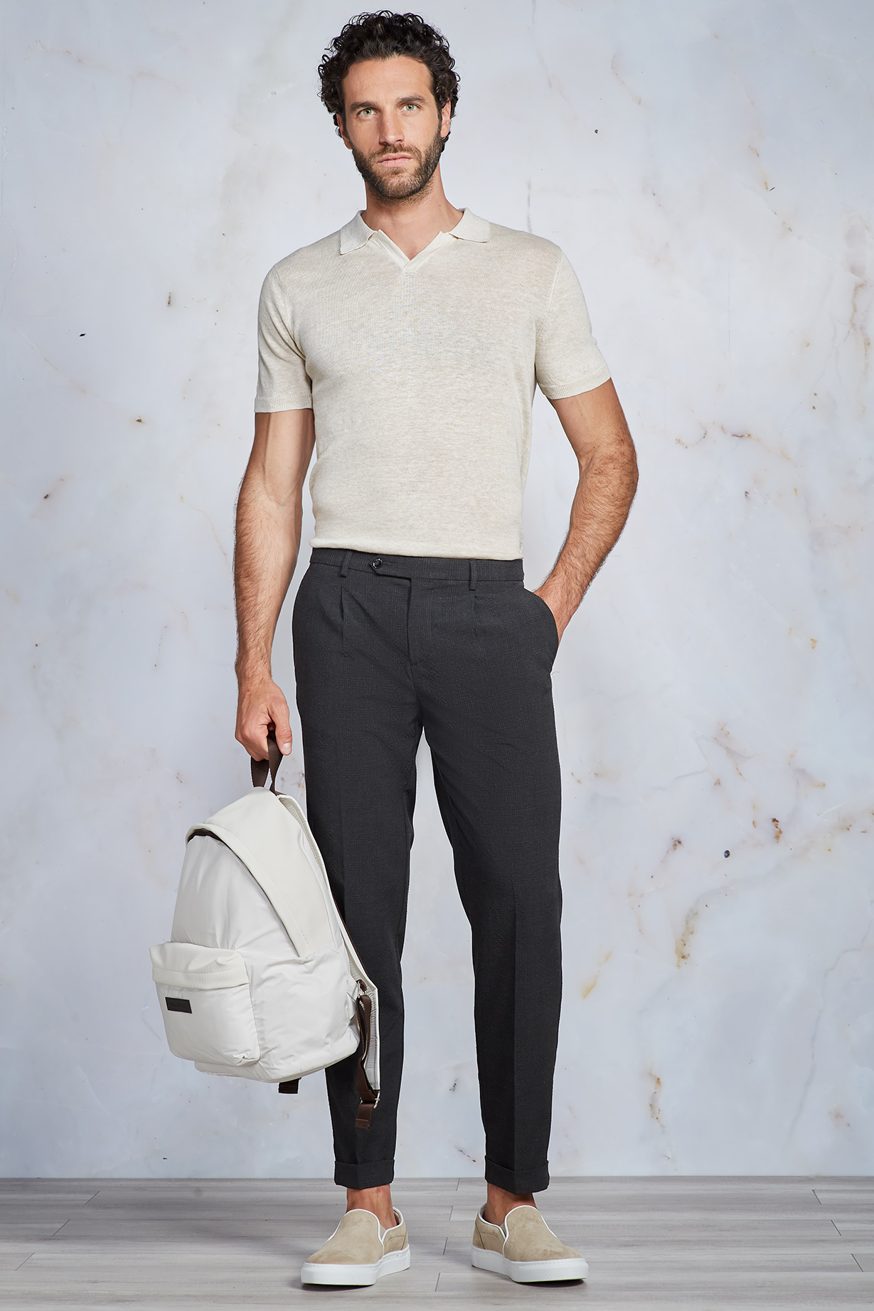 GREY GALLES TROUSERS