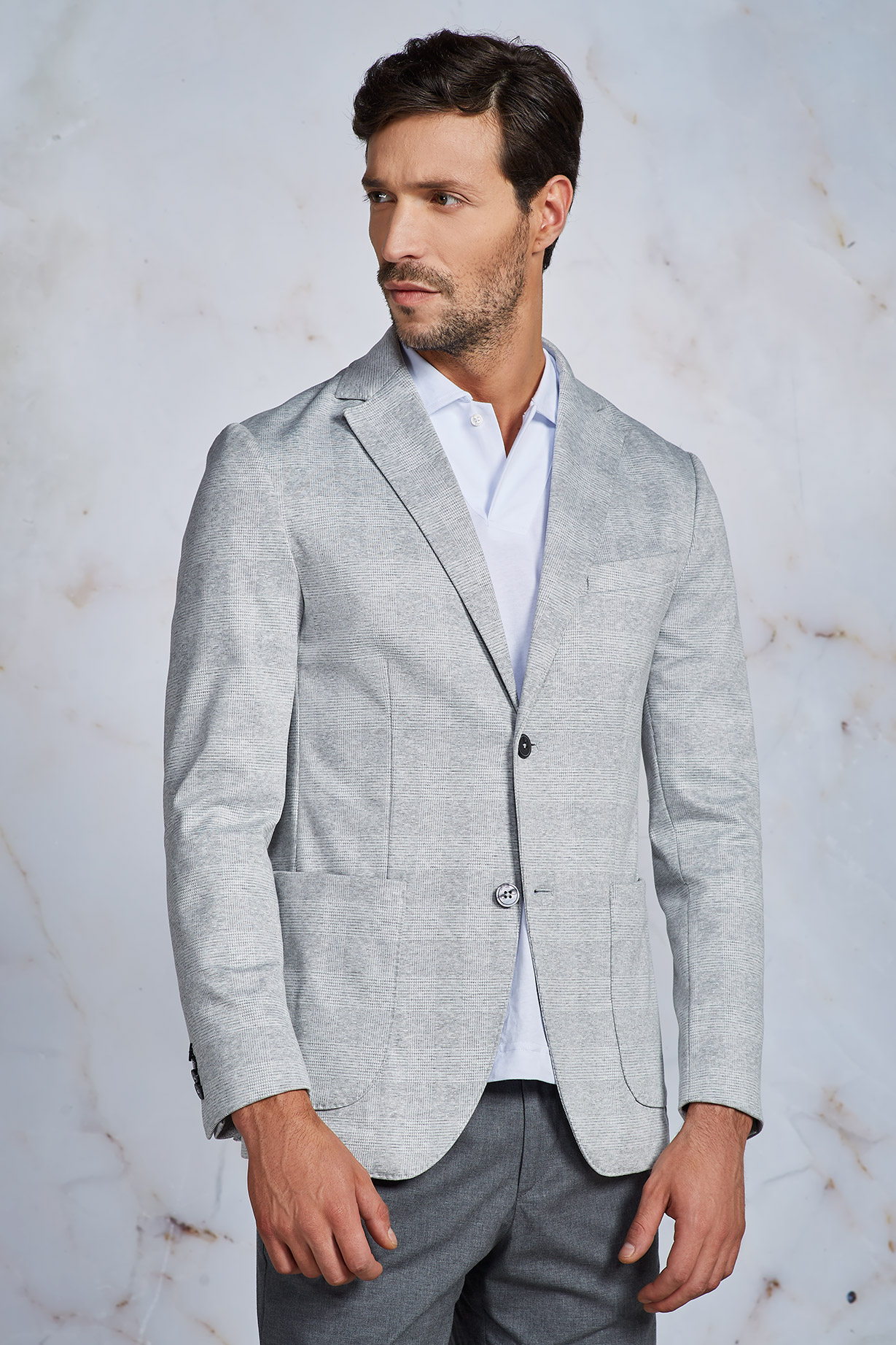 GIACCA JERSEY GALLES GRIGIO